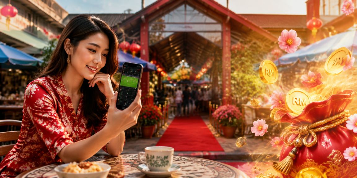 Kota Bharu users accessing virtual sports via a mobile app on their smartphone